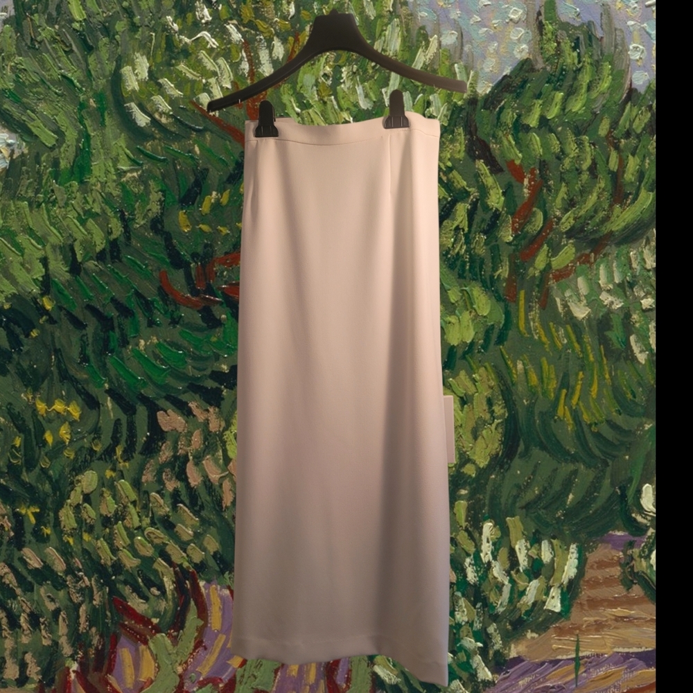 Never Worn Full length white skirt